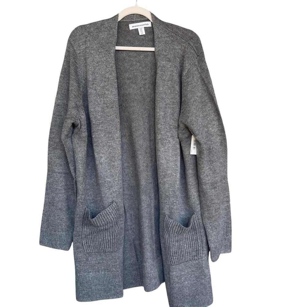Amazon Essentials Cardigan Sweater Womens 2XL Open Front Pockets Knit Lightweigh